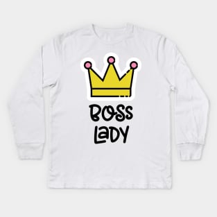 Boss Lady Kids Long Sleeve T-Shirt